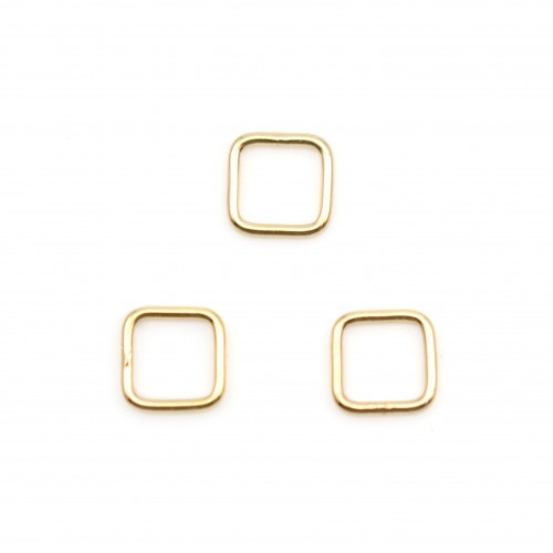 Anéis quadrados preenchidos a ouro 0,76x6mm x 2pcs
