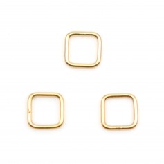 Anelli quadrati riempiti d'oro 0,81x8 mm x 2 pezzi