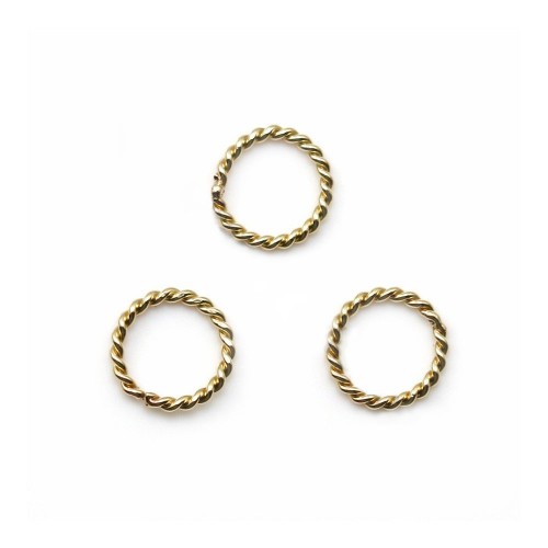 Gold Filled Twist Rings 0.76x6mm x 4pcs