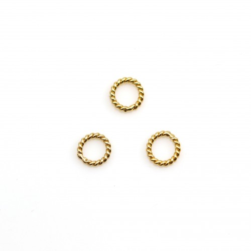Gold Filled Twist Rings 0.76x4mm x 4pcs