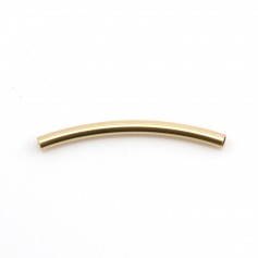Gold Filled curved tube 20x1.5mm x 2pcs