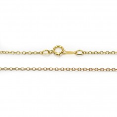 Gold Filled 1.6mm Oval Necklace Chain 45cm x 1pc