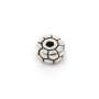 Perle intercalaires en argent 925 en forme de fleur 5.0mm x5pcs