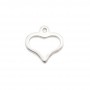 925 sterling silver leaf charm with openwork 18mmx9mm x 2pcs