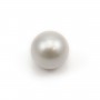 Perle des mers du Sud, blanche, ronde, 13-14mm, AA x 1pc