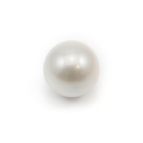 South Sea pearl, white, round, 14-15mm, AA x 1pc