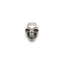 925 Sterling Silver skull pendant 10x17mm x 1pc 