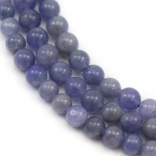 Tanzanite, round beads 5-5.5mm x 39cm