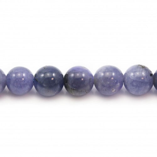 Tanzanite, in the shape of a round, 6-6.5mm x 39cm