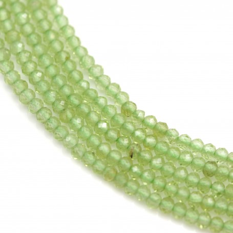 Peridot faceted roundel 1.90x2.20mm x 33cm