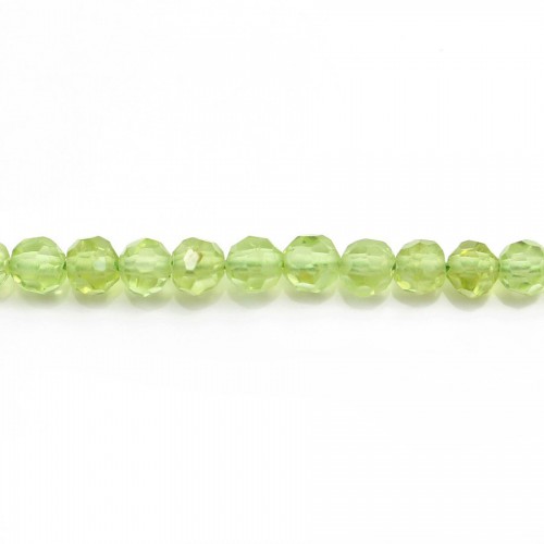 Peridot Round faceted 6MM x 2pcs 