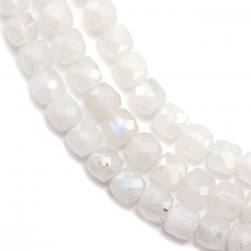 10Pcs verre de cristal à facettes CUBE Spacer Beads Collier Boucle d'oreille en perle 10 mm 