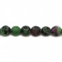 Ruby Zoisite Faceted Round 4mm x 10 pcs