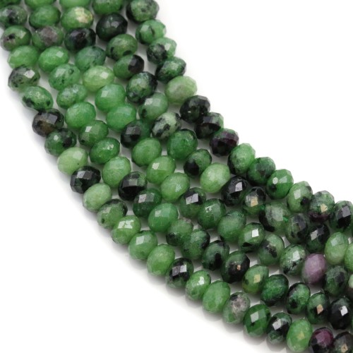 Ruby Zoisite Faceted Round 2*4mm X 40cm