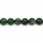 Ruby Zoisite Faceted Round 10mm x 40cm