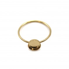 Ring in gold filled für runden Cabochon 6mm x 1St