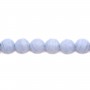 Blue chalcedony faceted round 6mm A x 40cm