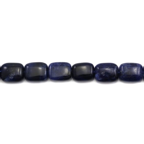 Jade colored Blue Flat drop faceted 12*15mm X 1pc