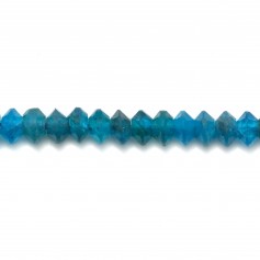 Apatite, faceted abacus roundel 2x3mm x 20pcs