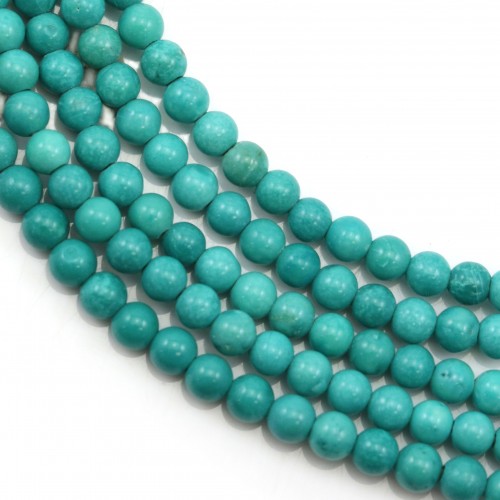 Turquoise green treated round 3mm x 40cm