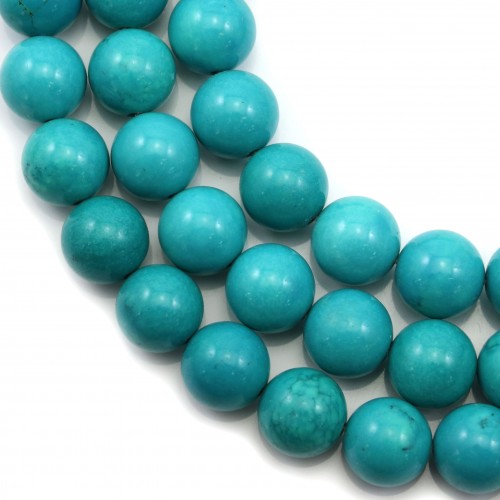 Turquoise green treated round 12mm x 40cm