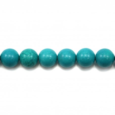 Turquoise green treated round 8mm x 10pcs