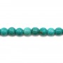 Turquoise green treated round 4mm x 20 pcs