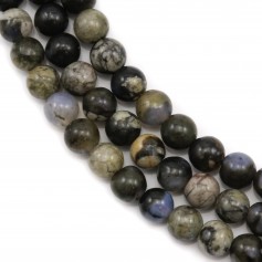 Natural Grey Opal Beads 4mm x 40cm