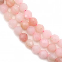 Opale rosa sfaccettato rotondo 4 mm x 40 cm
