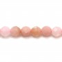 Opal pink, in faceted round shaped, and in size of 2mm x 40cm