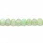 Green opal faceted roundel 2x3mm x 6pcs