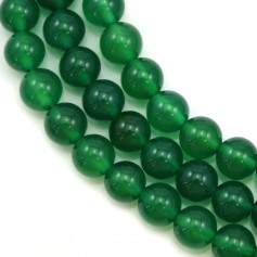 Agata verde, rotonda, 8 mm x 40 cm