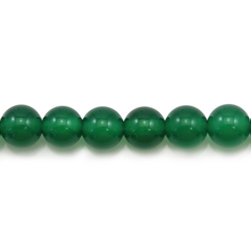 Green Agate round 6mm x 10pcs