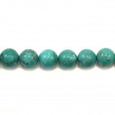 Turquoise rond 10-10.5mm x 1pc