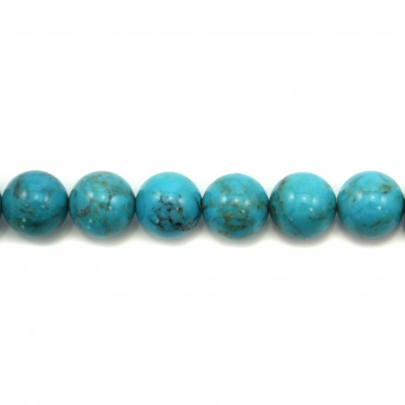 Turquoise ronde 10mm x 1pc