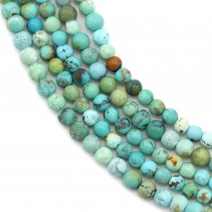 Natural Turquoise, round shape, 2.5-3mm x 40cm