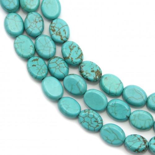 Turquoise oval 6*7mm x 40cm