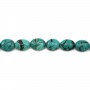 Turquoise natural, in oval shape, 14 - 19 * 19 - 25mm x 40cm