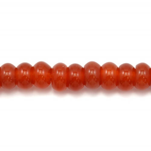 Red Agate roundel 3x5mm x 20pcs