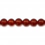 Agate rouge ronde 10mm x 40cm