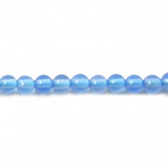 Ágata azul tonalidade 3mm x 20pcs