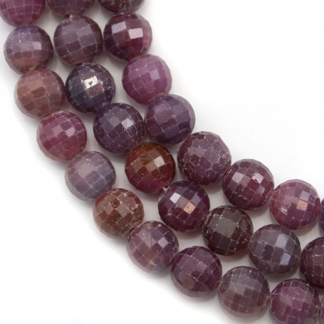 Faceted round rubies 6mm