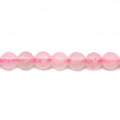 Quarzo rosa rotondo su filo 4,5 mm x 39 cm