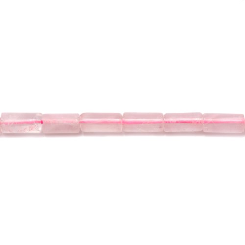 Quartz Rose Tube 3x5mm x 20pcs