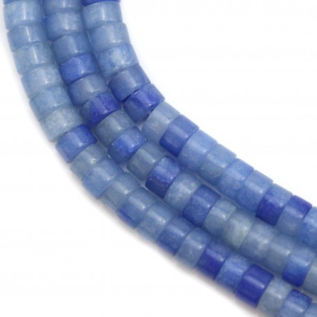 Aventurine bleu, en forme de rondelle Heishi 2x4mm x 40cm