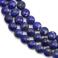 lapis lazuli round flat facet 6mm x 39cm
