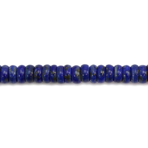 Lapis lazuli rondelle 2x6mm x 10 st