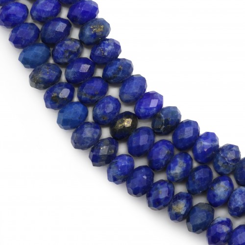 Lapis lazuli faceta redonda 2,5x4mm x 40cm