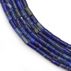 Lapis lazuli tube 2x4mm x 38cm