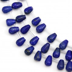 Lapis lazuli, drop shape, 6 * 9mm x 39cm